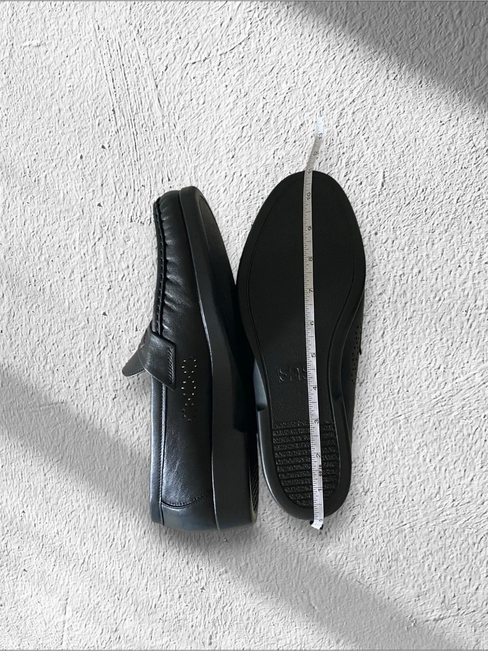 SAS Loafers NEW Ace Slip On Comfort Penny Handsewn Leather Black Size 9.5 W